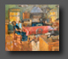 Listening to the radio 86 x 102 cms